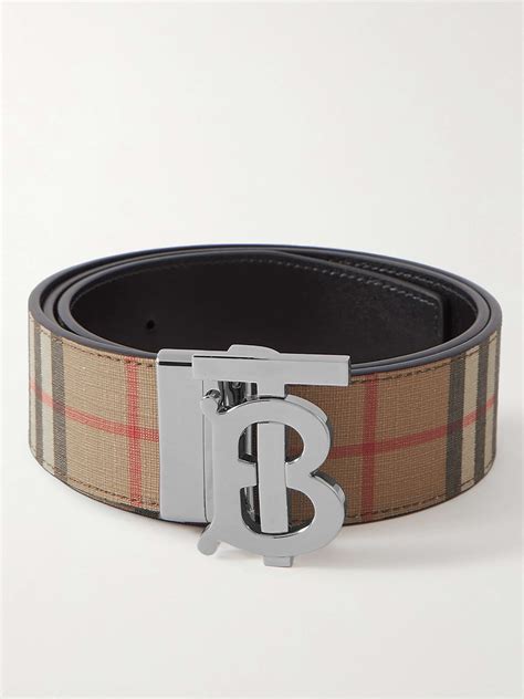 burberry classic leather belt|Burberry leather belt men's.